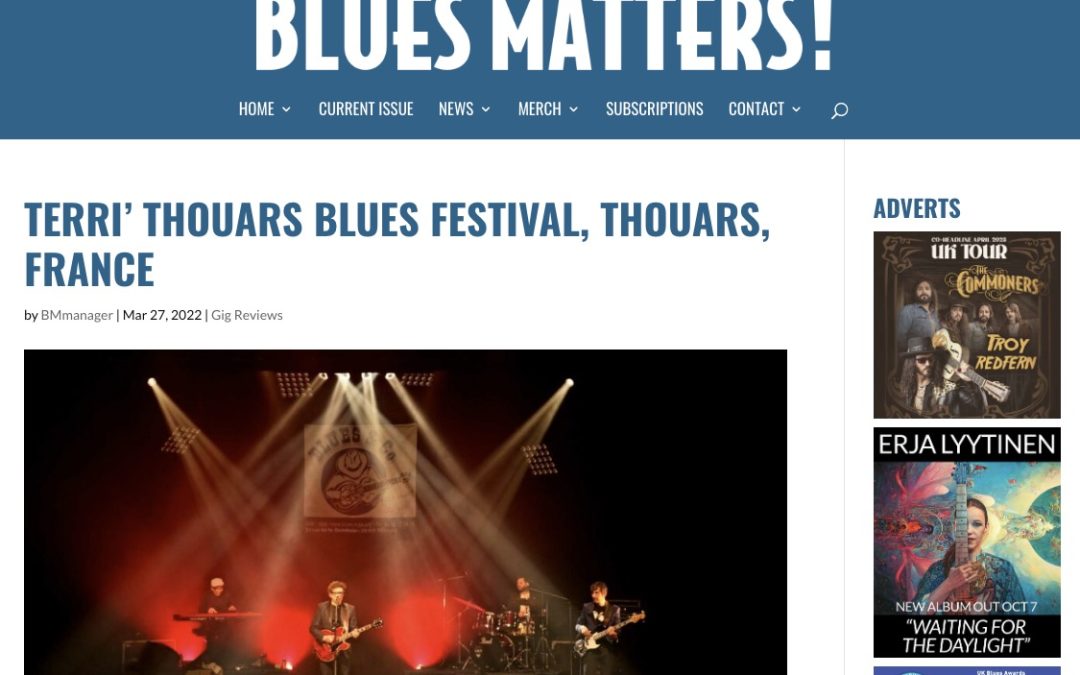 Blues Matters Magazine Talks About Thouars