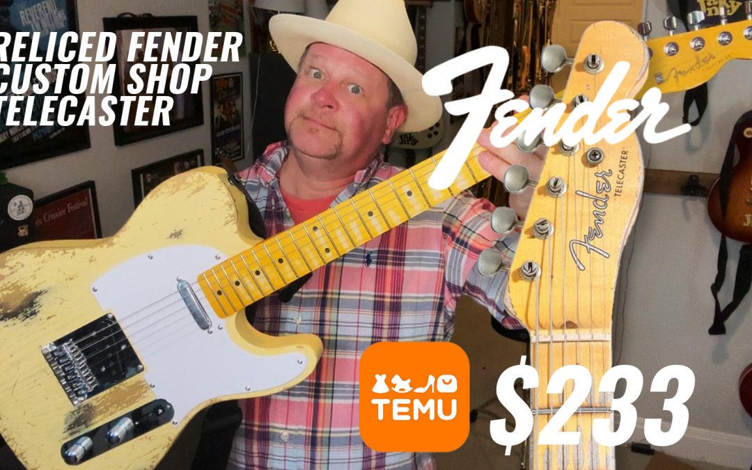 $233 Temu Reliced Fender Custom Shop Telecaster Guitar Review