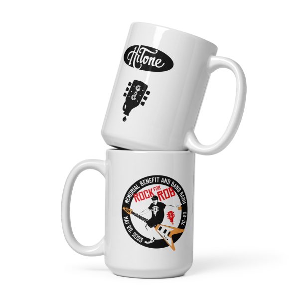 Rock for Rock White glossy mug - Image 2